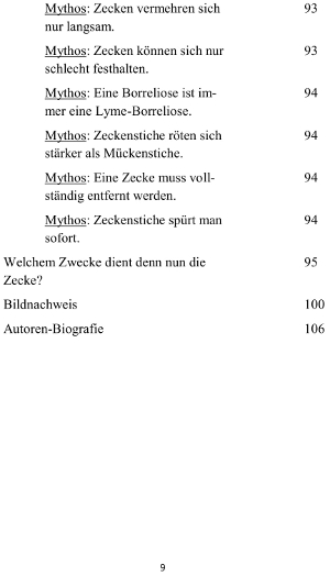 Welchem Zwecke dient die Zecke Blick ins Buch 09
